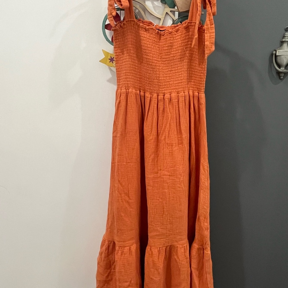 Anthropologie Orange Maxi Dress - Picture 2 of 8
